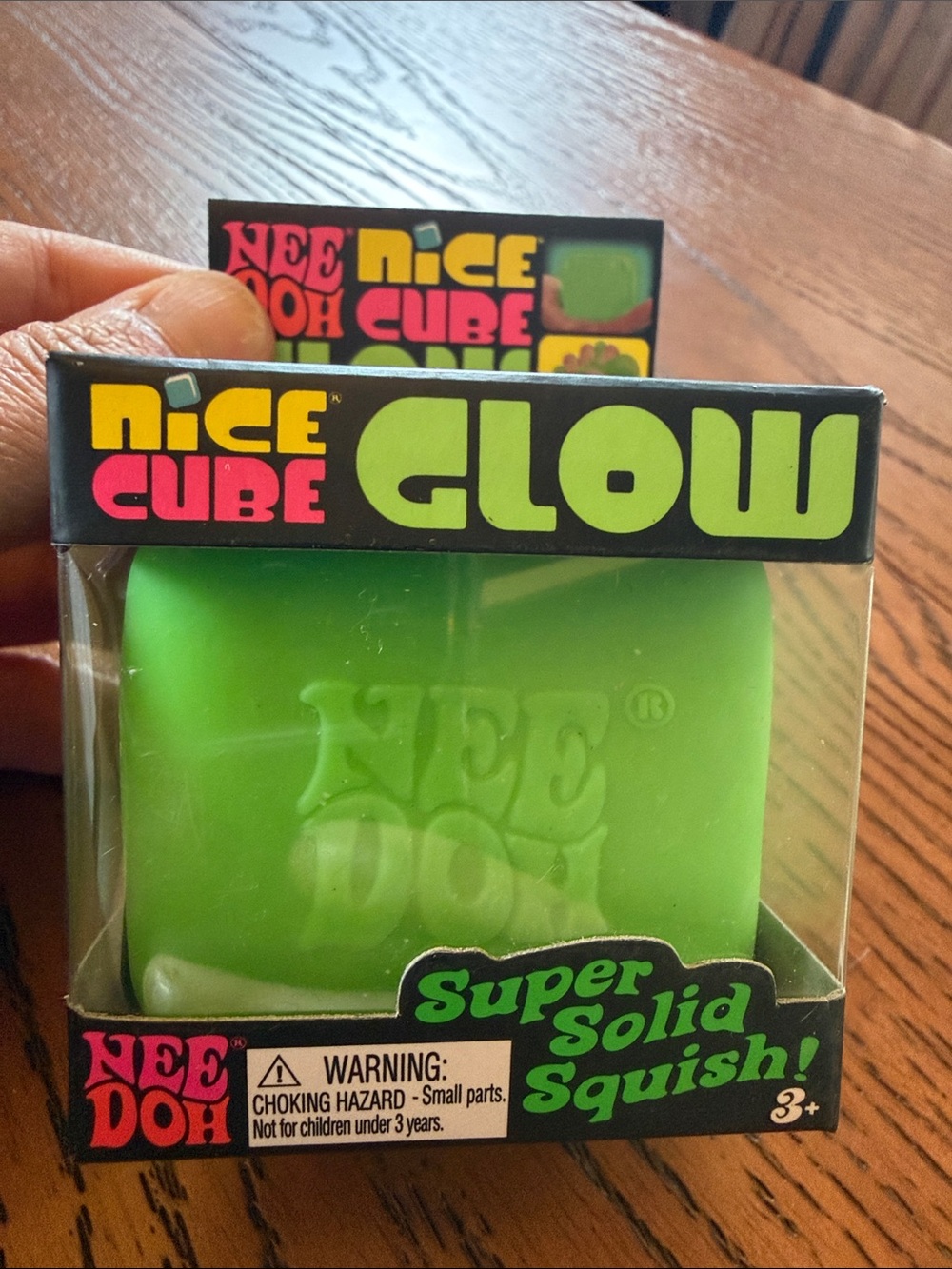 Nee Doh Nice Cube Glow - Bright Green